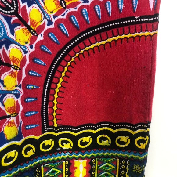 Kahyangan Dashiki Shirt XL Bold Batik Rayon Pullover Unisex Festival African - Picture 9 of 9